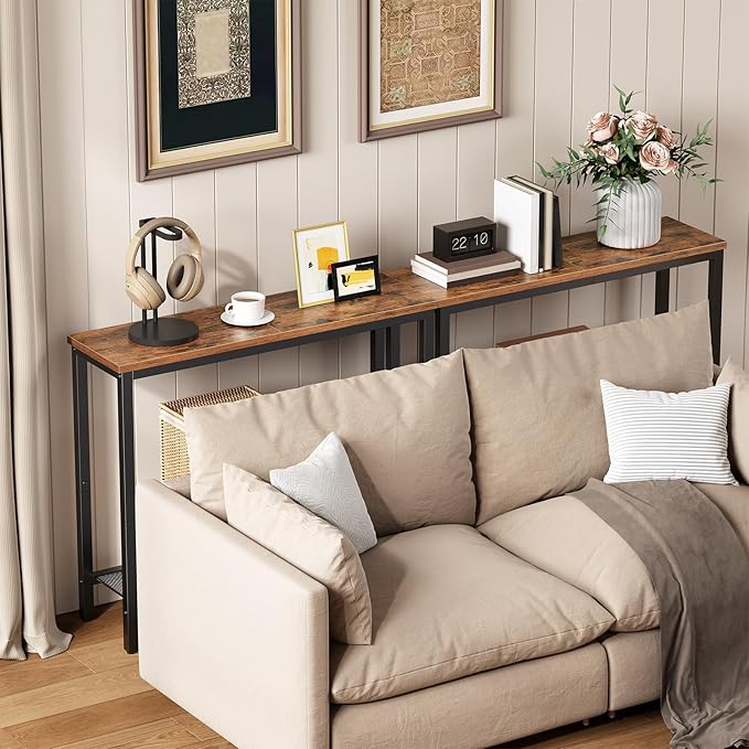 HOOBRO 29.5" Narrow Console Table, Small Entryway Table