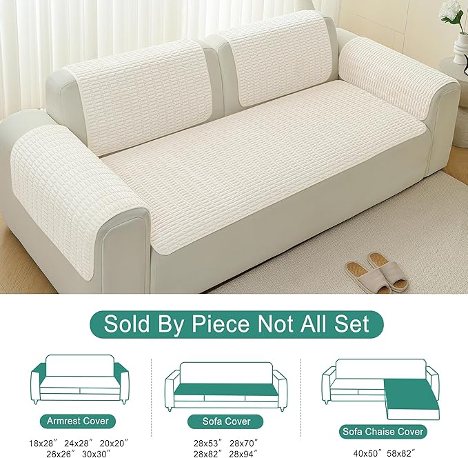 Foxdecor Couch Cover Sofa Covers Washable, Dog Bed Cover Couch Covers