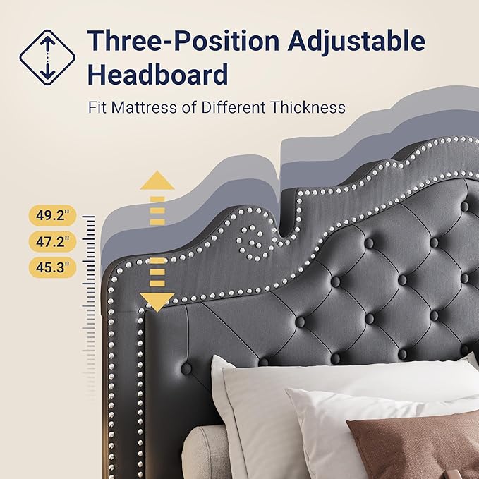 Allewie King Size Bed Frame