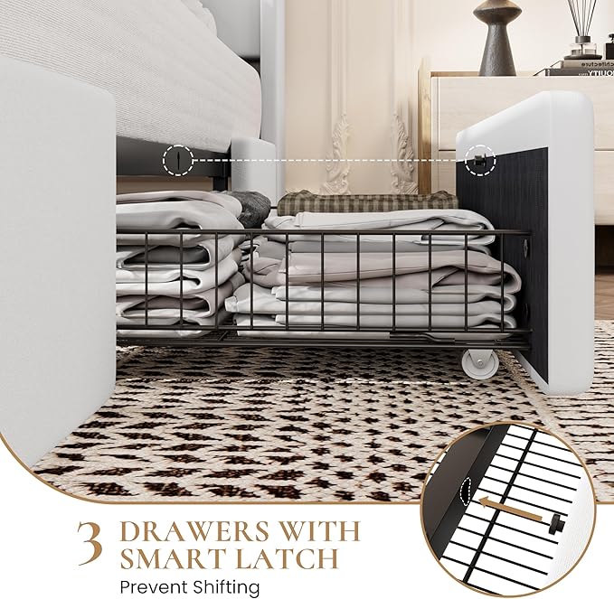 SHA CERLIN King Size Bed Frame