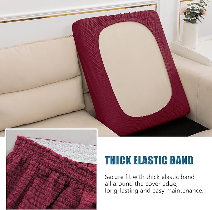 Water Repellent Single Seat Cushion Cover, Replacement Chair/Sofa Cushion