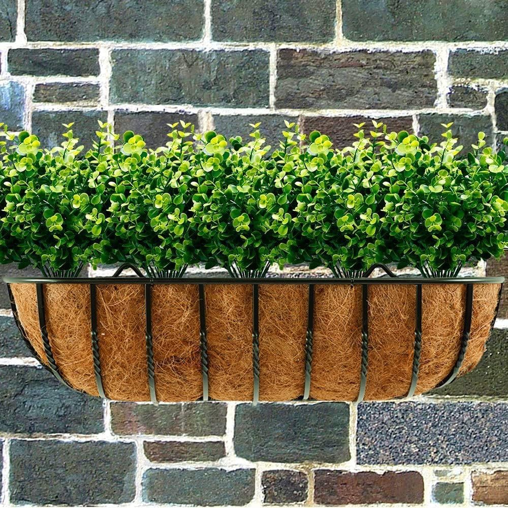 Mxespoir 3Pcs 24“ Coco Liners for Planters, Pre-Formed Trough Coconut Fiber Liner Replacement for Window Box, Fence Flower Baskets, Garden Flower Pot (24 inch 3PCS)
