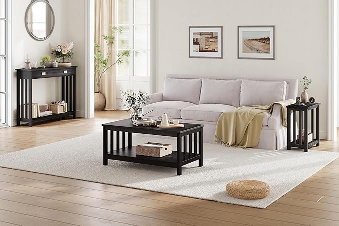 ChooChoo Mission Coffee Table, 40 Black