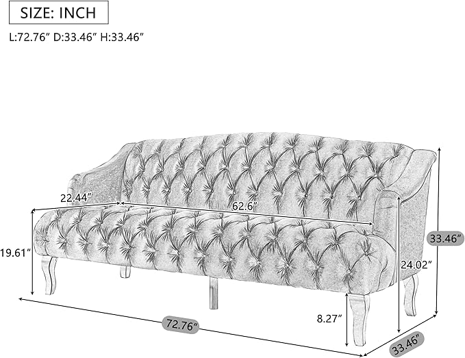 Christopher Knight Home Minxi Velvet Sofa Couch, Home Sofa Living Room