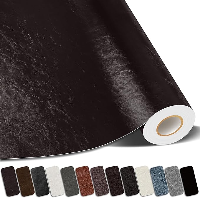 Kangshoon Leather Repair Patches, 3.5X79 Inch Self-Adhesive Leather Repair Tape