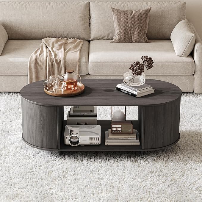 Coffee Table and TV Stand Set of 2, 76.4'' Modern TV Console, Entertainment