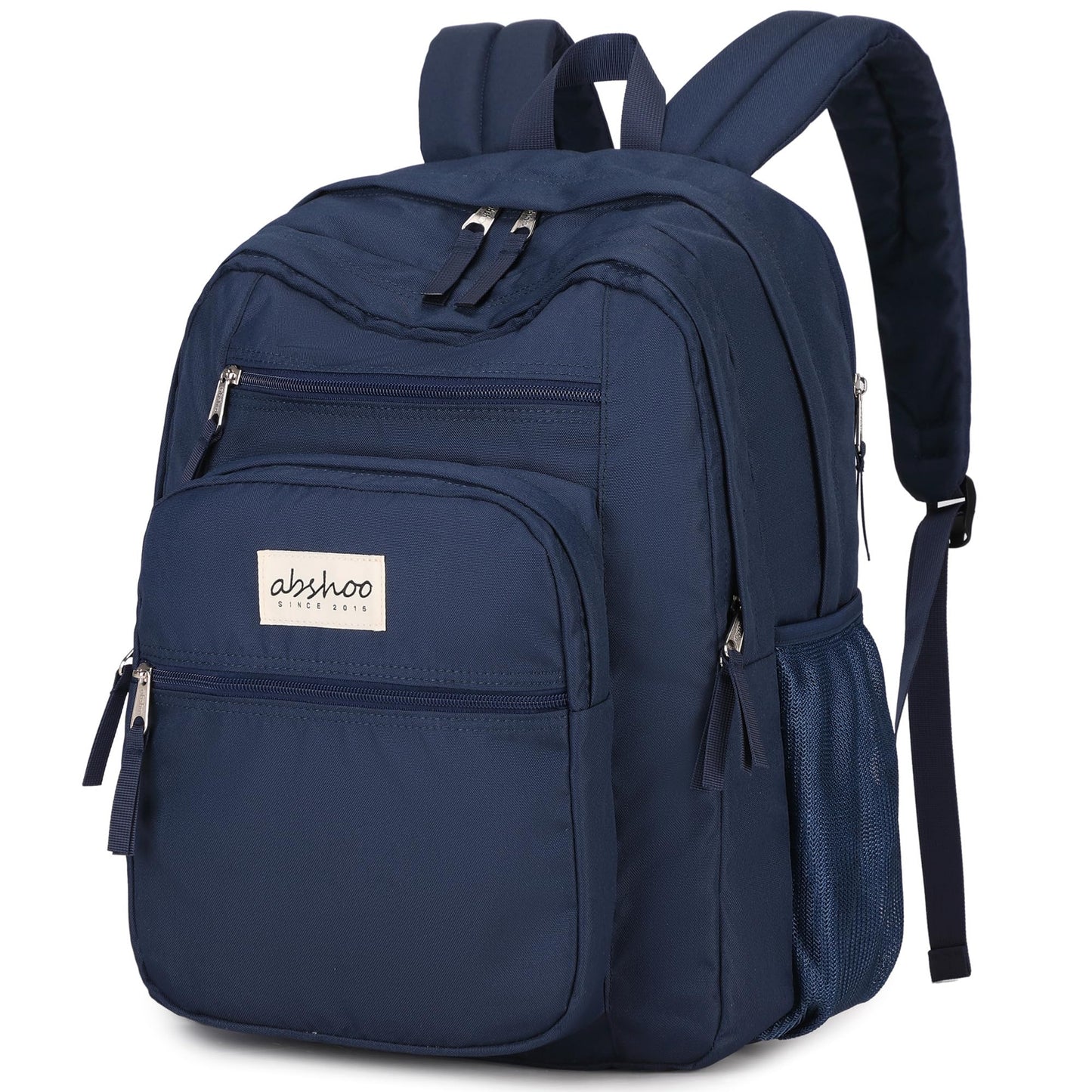 abshoo 34L Big Student Backpack for School Water Resistant Lightweight College Bookbag Travel Backpack (Navy)