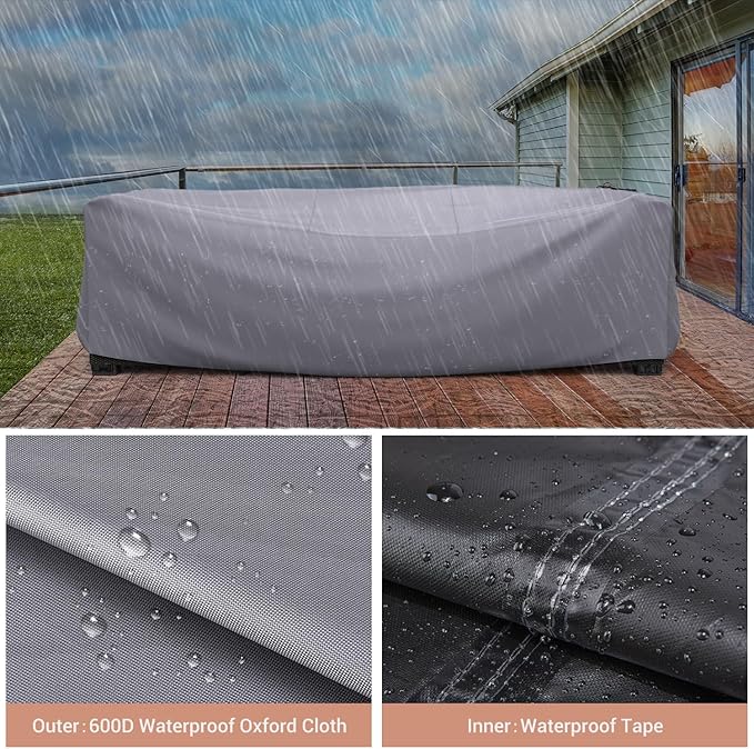 Mrrihand Heavy Duty Patio Furniture Covers, Outdoor Furniture Covers Waterproof