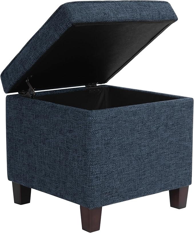 Homepop Square Tufted Storage Ottoman