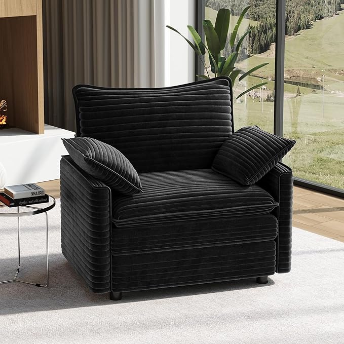 Vesgantti 40" Single Seat Sofa, Comfy Cloud Couch Deep Seat Upholstered Couch