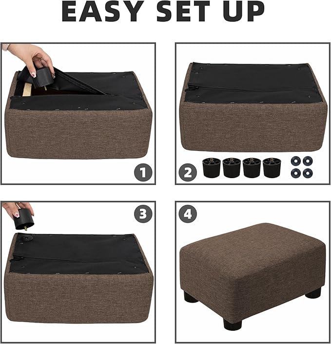 CAROLMADE Small Foot Stool Ottoman Footstool