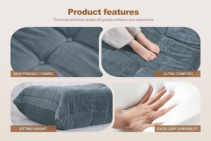 Bean Bag Pouf Ottoman, Foot Stool, Foot Rest