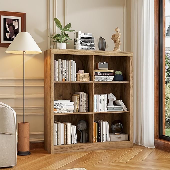 GarveeHome 6 Cube Storage Organizer, 53 Inch Tall Bookcase
