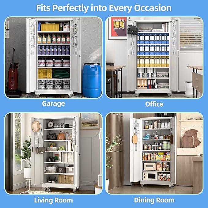 SUXXAN Metal Garage Storage Cabinet