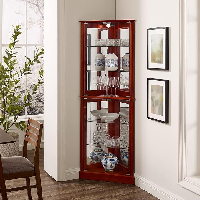 Glass Corner Display Cabinet