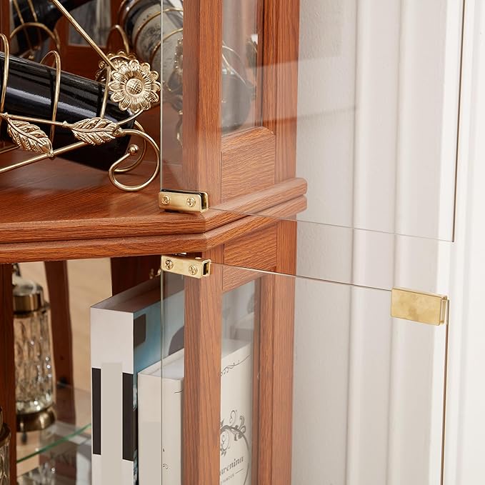 Glass Corner Display Cabinet
