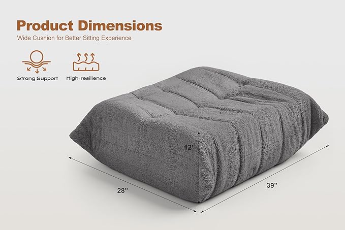 Bean Bag Pouf Ottoman, Foot Stool, Foot Rest