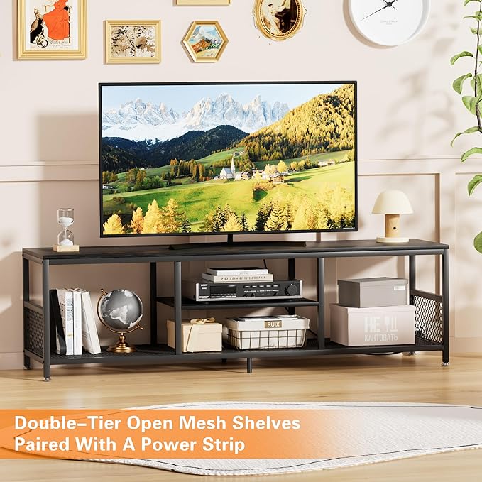 VECELO TV Stand with Power Outlets
