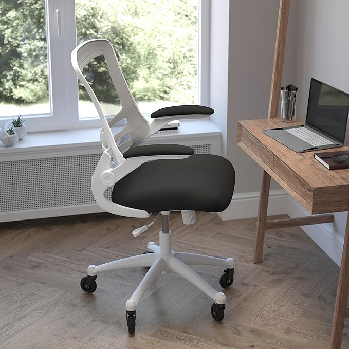 Flash Furniture Kelista Mid-Back Black Mesh Swivel Ergonomic Task Office Chair