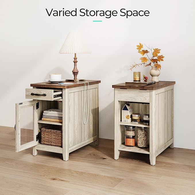LINSY HOME End Table Set of 2