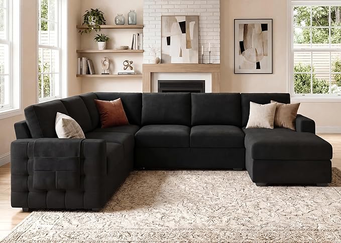 HONBAY Sectional Sleeper Sofa