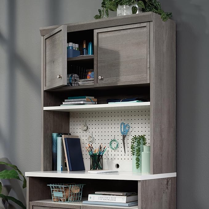 Sauder Craft Pro Series Hutch, Mystic Oak Finish