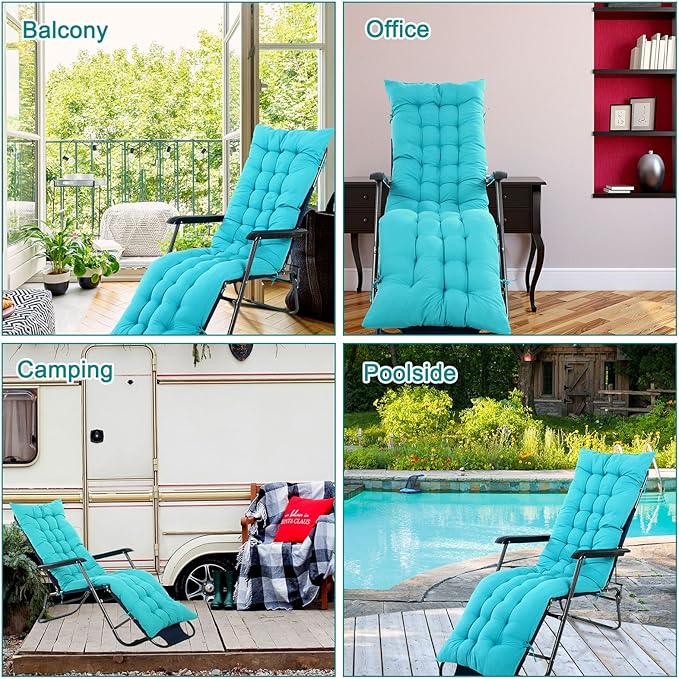 67 x 19 Inch Chaise Lounge Cushions Soft Lounge Chair Cushion Gravity Chair