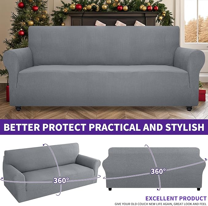 ZNSAYOTX Stretch Oversized Couch Cover Universal Sofa Covers