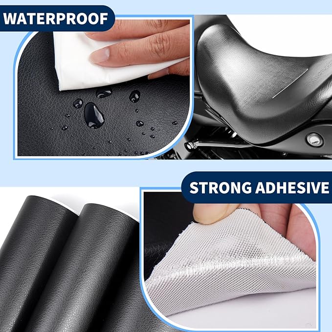 Kangshoon Leather Repair Patches, 17X158 Inch Self-Adhesive Leather Repair Tape