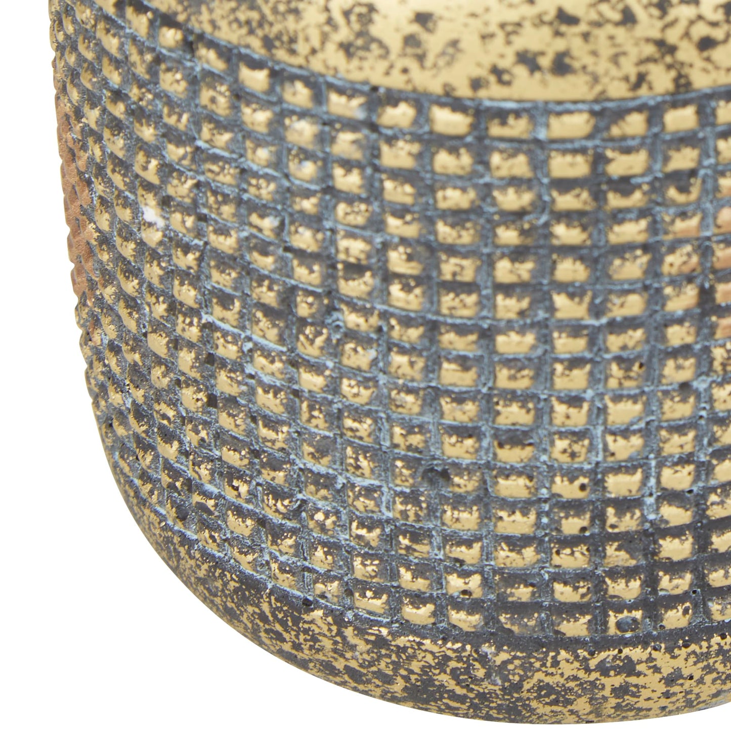 Modern Metallic Cement Flower Pot (Set of 2)