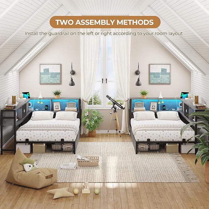 DICTAC Twin Corner Bed Frame
