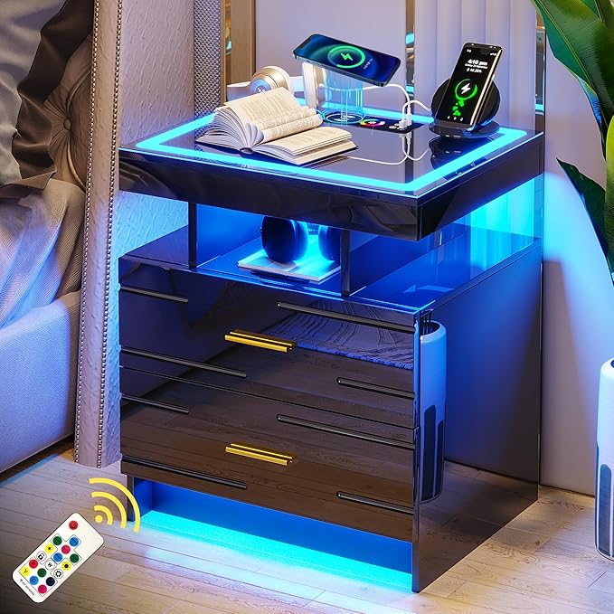 WOOVIVS Nightstand Set of 2