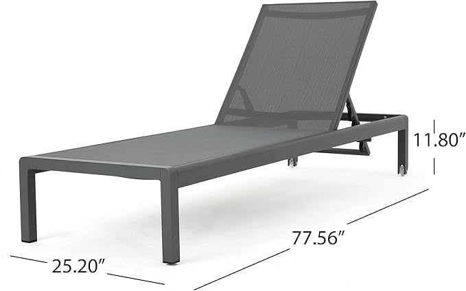 Christopher Knight Home Cape Coral Outdoor Aluminum Chaise Lounges