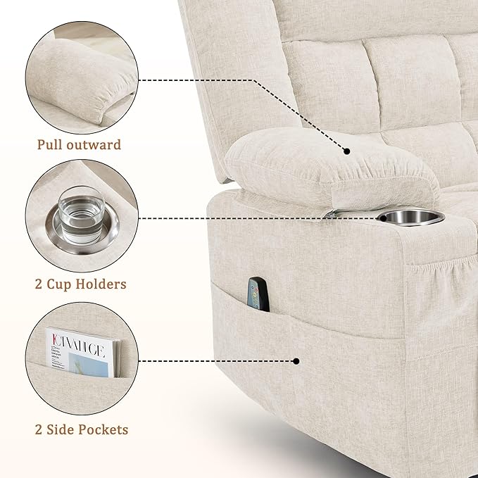 Korser 360° Swivel Rocker Recliner