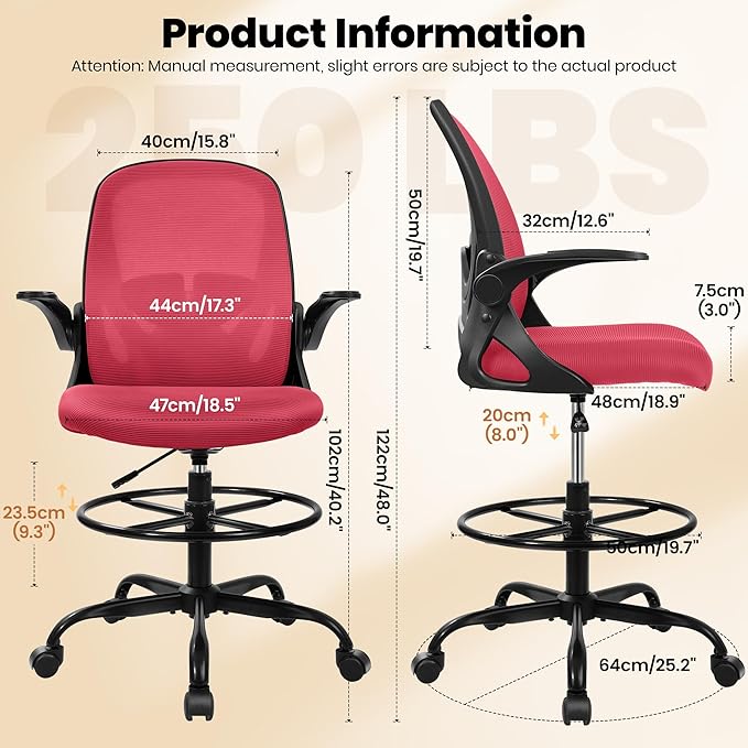 Primy Drafting Chair Tall Office Chair