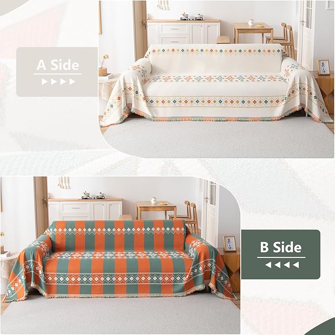 DREAMINGO Couch Cover Boho Washable Sofa Covers