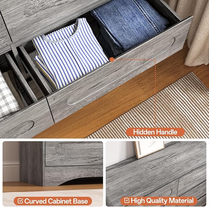 3 Piece Bedroom Set, Dresser and Nightstand Sets