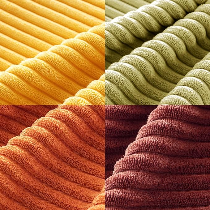 MIULEE Decorative Throw Pillow Covers 18x18 Inch Set of 4, Vibrant Cushion