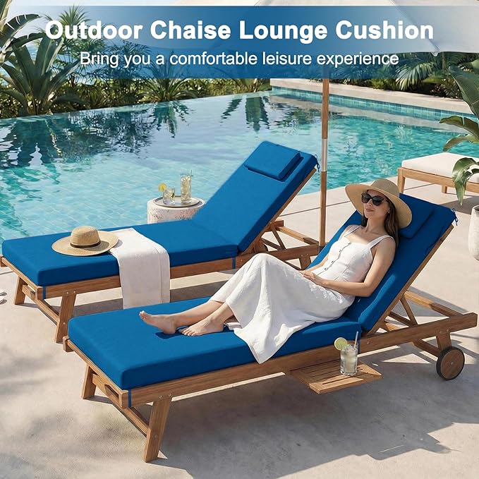 Outdoor Lounge Chair mat, 72 inches x 21 inches, Waterproof Chaise Lounge
