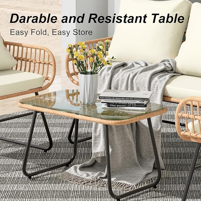 LEX CRAFT 4-Piece Outdoor Patio Furniture Set