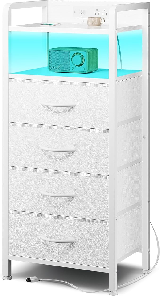 Lazzanto Night Stand Bedside Charger Bedroom