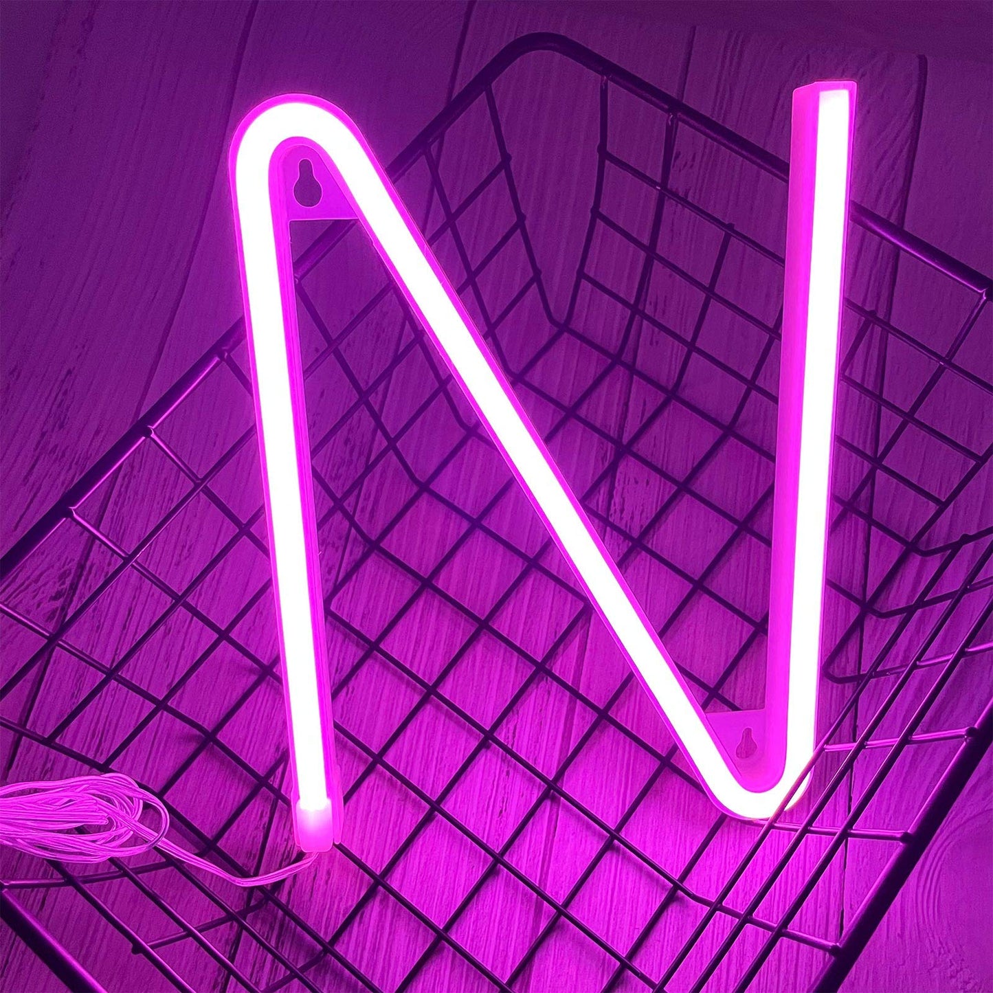ENUOLI Neon Signs, Pink Light Up Letters with Lights for Wall Decor, Christmas Party, Bar Decorations, Wedding, Birthday