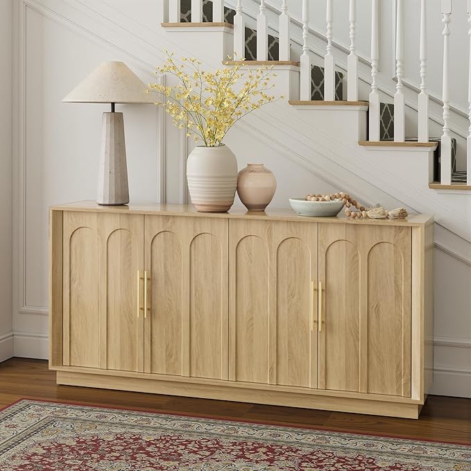 FORTUNETEC Sideboard Buffet Cabinet