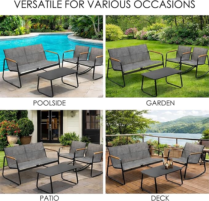 Kozyard 4-Piece Outdoor Patio Furniture Set