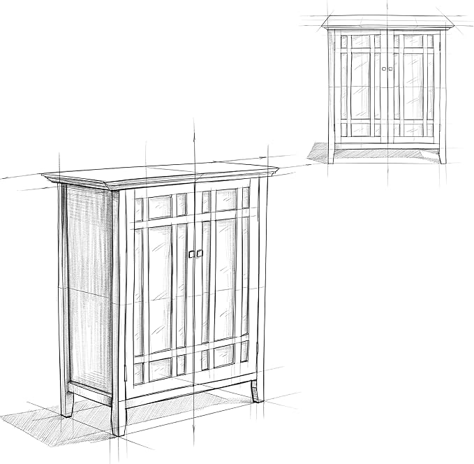 SIMPLIHOME Bedford Storage Cabinet