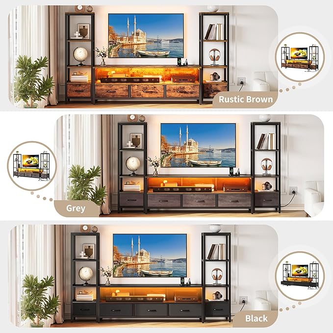 YITAHOME TV Stands for 65 inch TV Entertainment Center