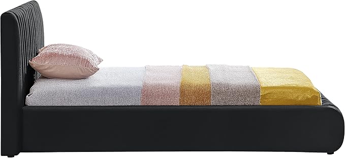 Meridian Furniture NicoBlack-T Nico Collection Modern | Contemporary Velvet