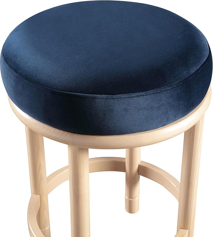 Meridian Furniture 976Navy-C Monette Collection Art Deco Counter Stool