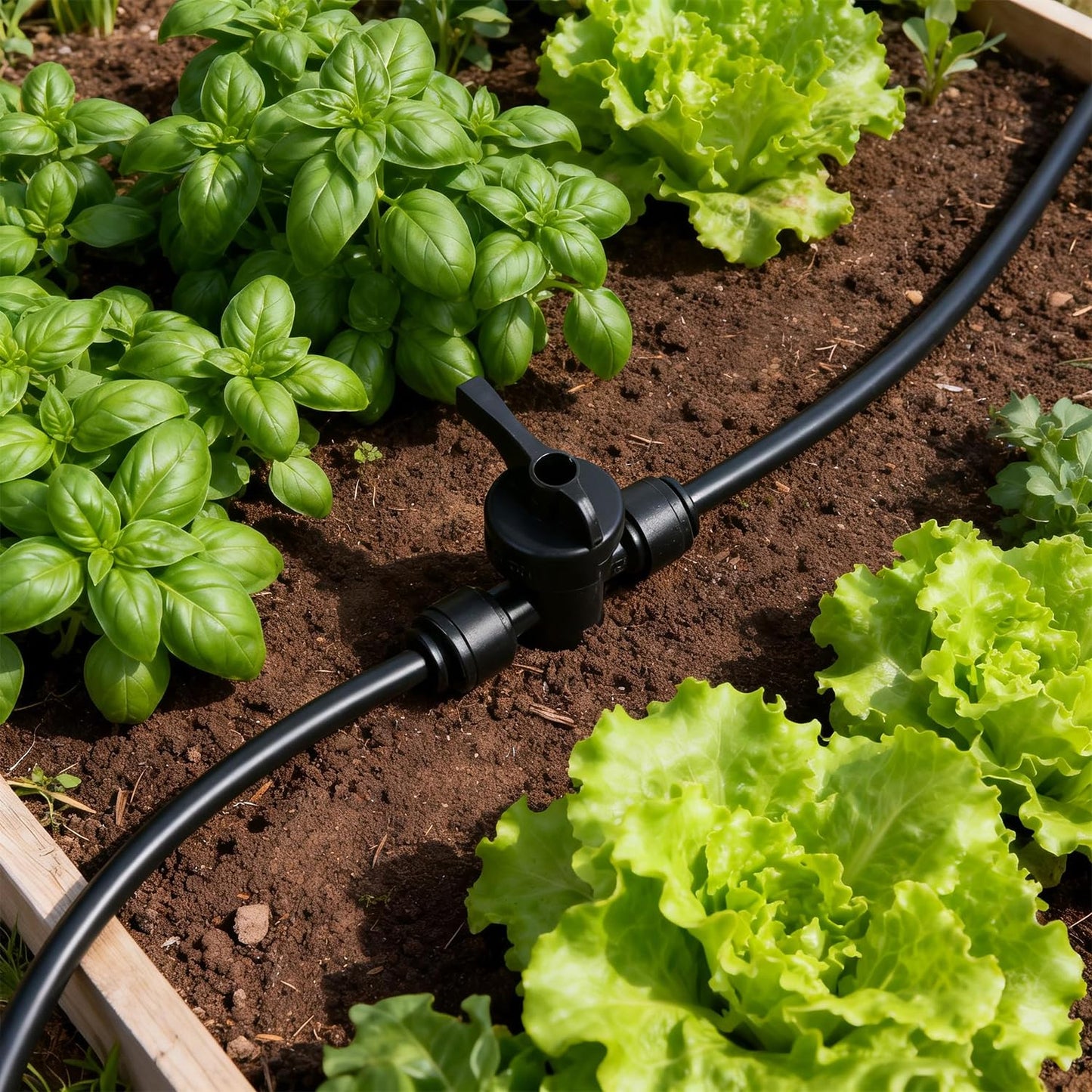 Copadri Quick Connect 1/4" Drip Irrigation Shut Off Valve Fitting: 10 Pieces Push to Fit Drip Line Shutoff Valve Parts for 1/4-Inch Tubing Leak Free Dripline Hose Connectors for Garden Watering System