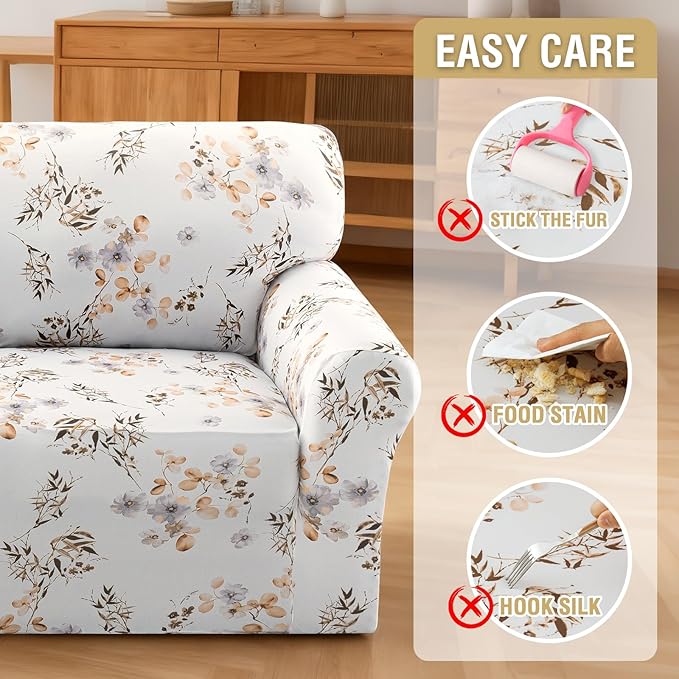 H.VERSAILTEX Printed Couch Slip Covers